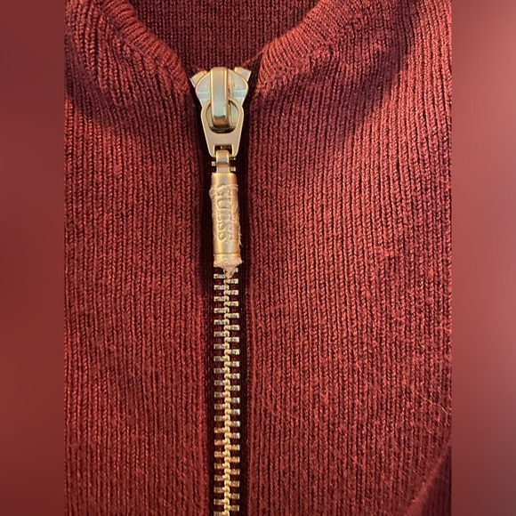 Guess | Burgundy top | Long Sleeve top | Sweetheart neckline | fall | fall wear - Picture 4 of 7